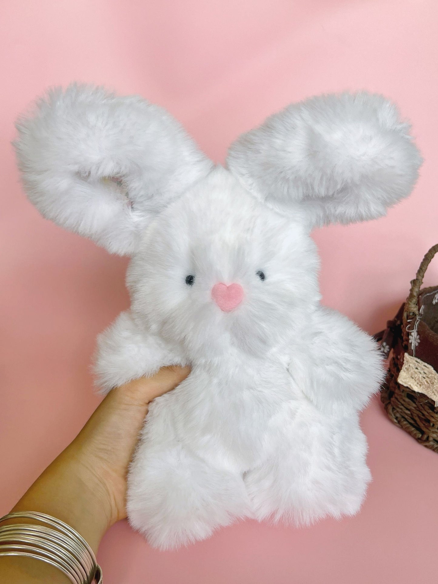 Handmade Easter Bunny Rabbit Plush – Perfect Springtime Gift Soft and Cuddly Decor for Easter Baskets Nursery Baby Showers, bunny Plush Doll