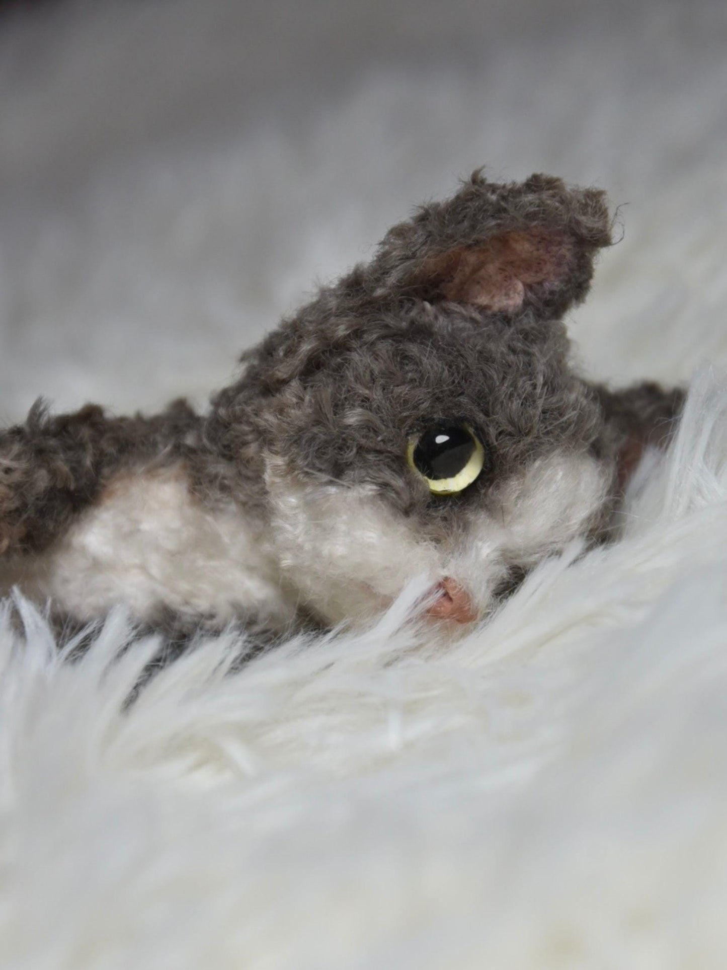 Custom Pet Replica Cat Plush,Miniature Cat Toys,Photo of pet into stuffed animal,Handmade Pipe Cleaner Dollhouse Cat,Personalized Pet Plush