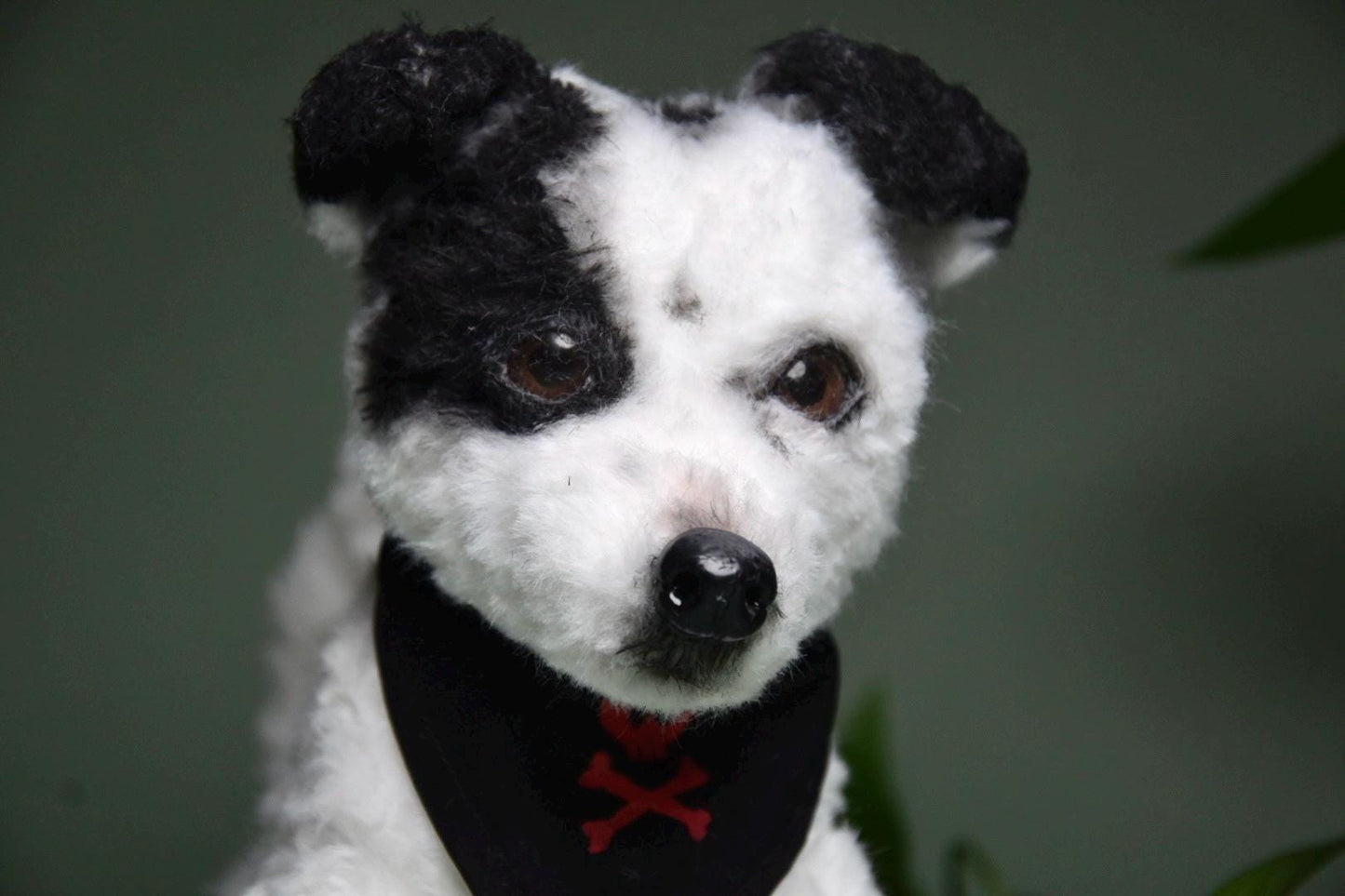Custom Pet Replica Dog Plush,Photo of pet into custom stuffed animal,Handmade Pipe Cleaner Dollhouse Dog,Personalized Pet Plush Pet Memorial-40