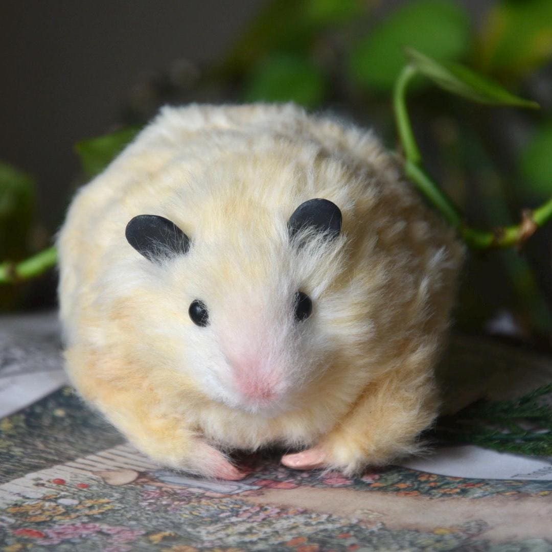 custom hamster plush, hamster replica handmade, personalized hamster gift, pet keepsake from photo, custom pipe cleaner hamster plush, xmas gift