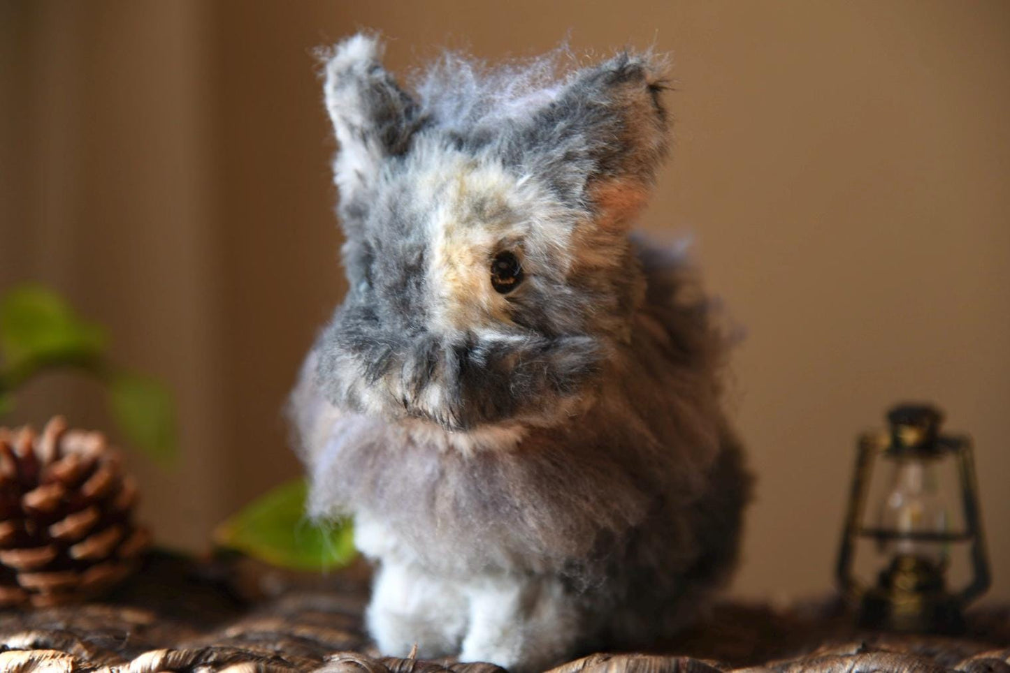 Custom Pet Replica, rabbit plush, Photo of pet into custom stuffed animal, Handmade Pipe Cleaner Dollhouse Dog , Personalized Pet Plush