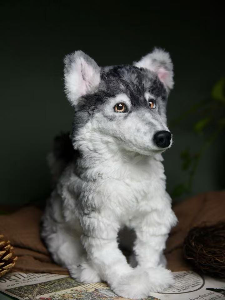 Réplica de perro de peluche personalizada, foto de mascota convertida en peluche personalizado, perro de casa de muñecas hecho a mano con limpiapipas, peluche personalizado para mascota conmemorativo - 35