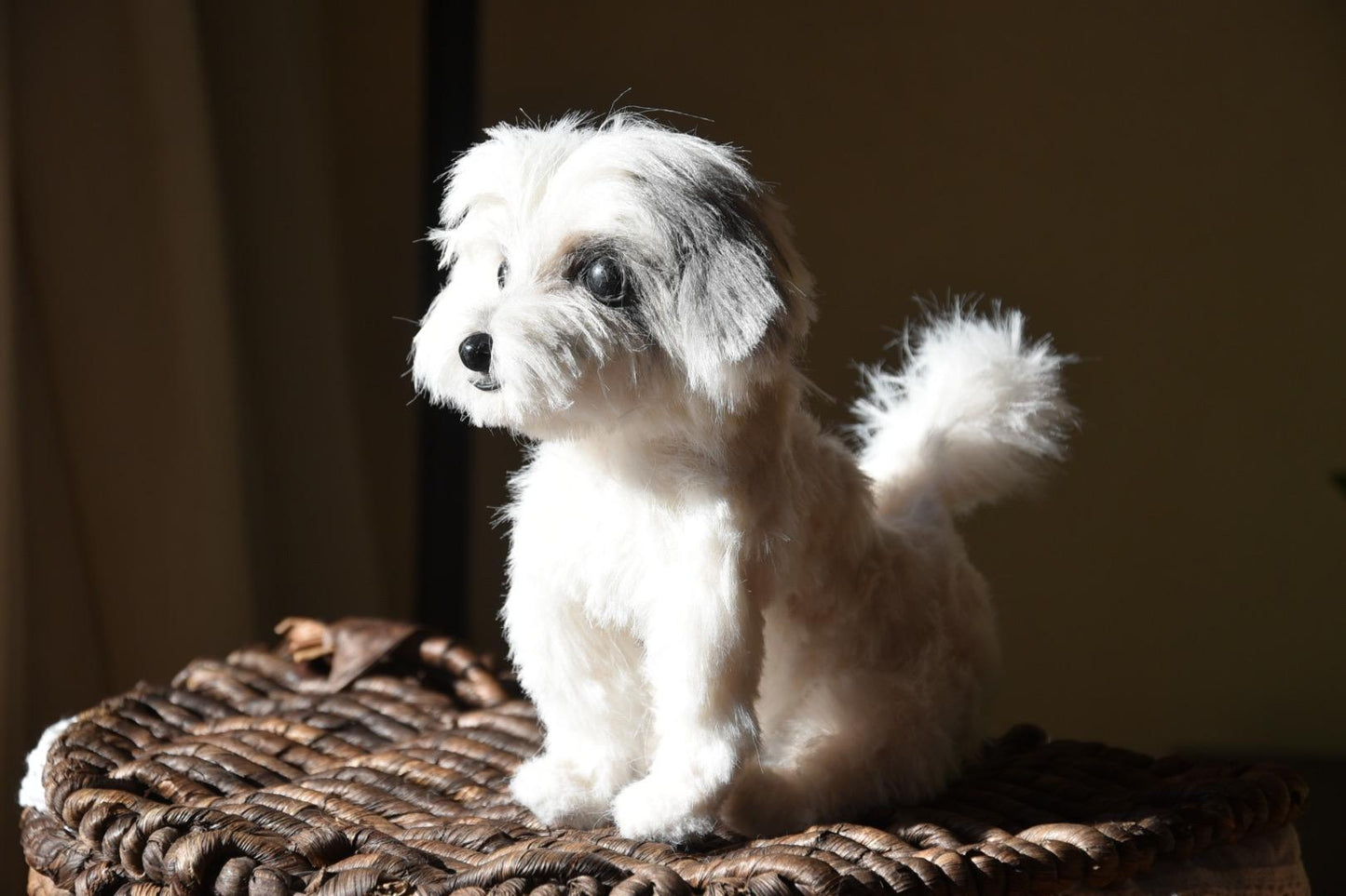 Custom Pet Replica Dog Plush,Photo of pet into custom stuffed animal,Handmade Pipe Cleaner Dollhouse Dog,Personalized Pet Plush Pet Memorial-7