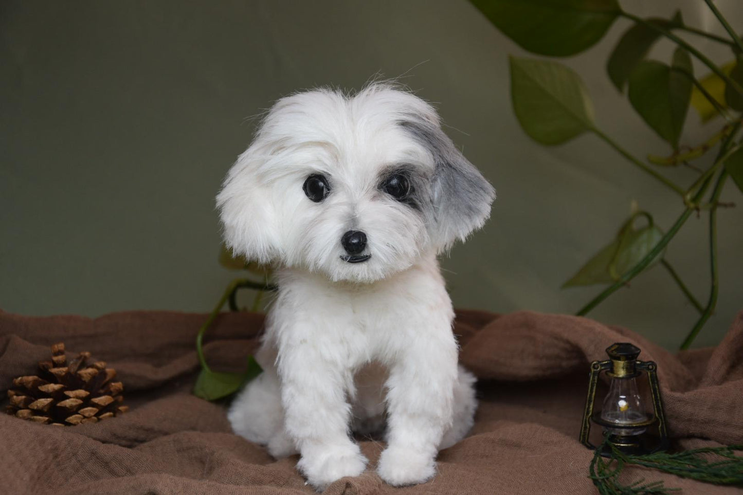 Custom Pet Replica Dog Plush,Photo of pet into custom stuffed animal,Handmade Pipe Cleaner Dollhouse Dog,Personalized Pet Plush Pet Memorial-7