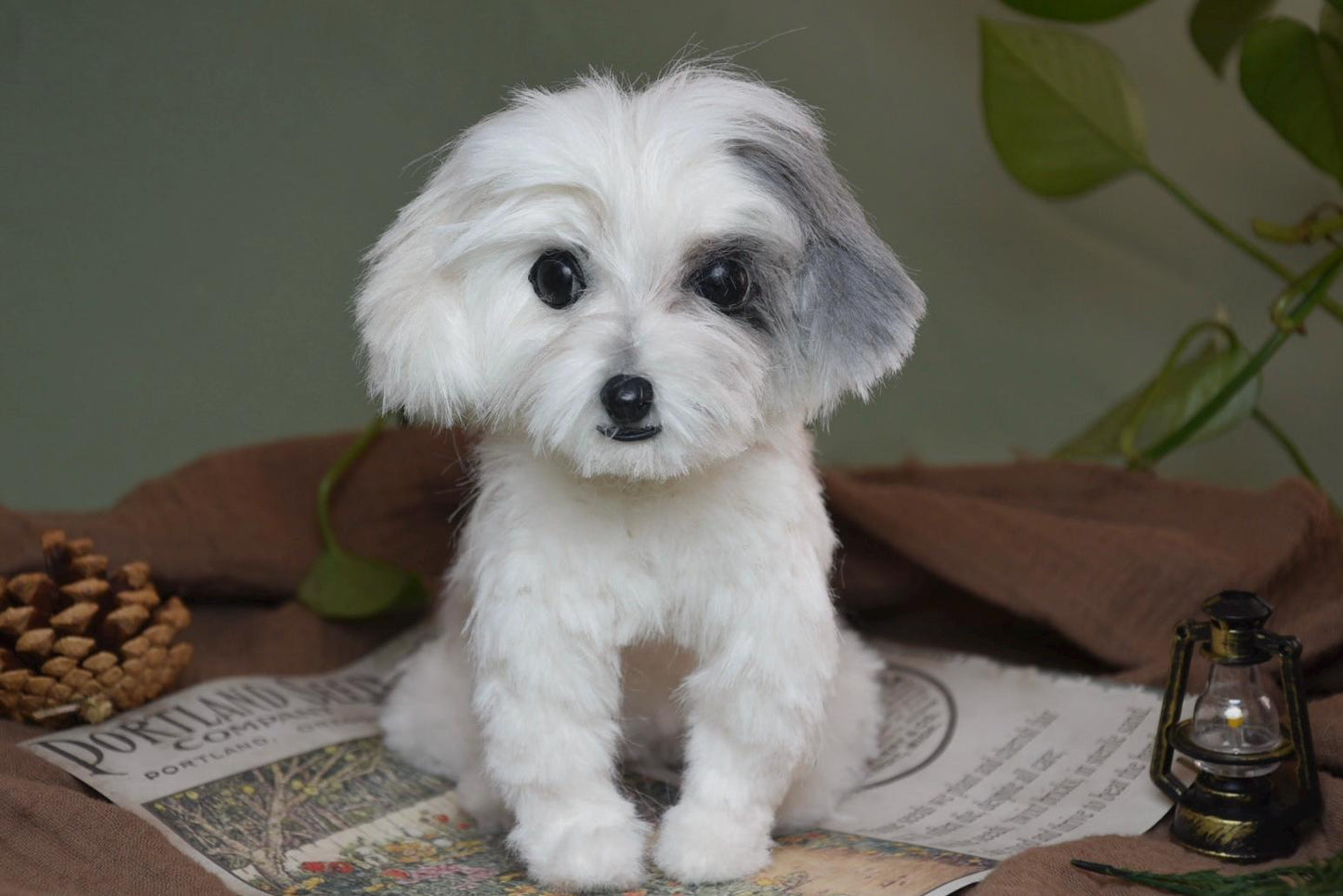 Custom Pet Replica Dog Plush,Photo of pet into custom stuffed animal,Handmade Pipe Cleaner Dollhouse Dog,Personalized Pet Plush Pet Memorial-7