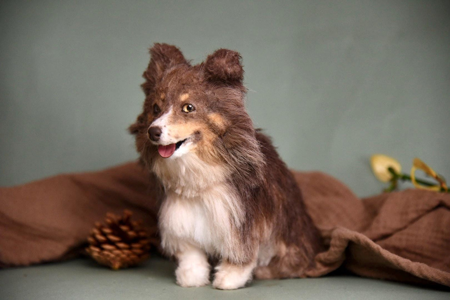 Custom Pet Replica Dog Plush,Photo of pet into custom stuffed animal,Handmade Pipe Cleaner Dollhouse Dog,Personalized Pet Plush Pet Memorial