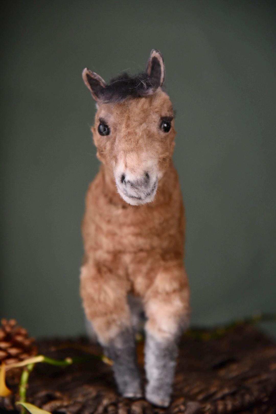 Custom Pet Replica horse Plush, pet into custom stuffed animal,Handmade Pipe Cleaner Dollhouse Horse,Personalized Pet Plush Pet Memorial