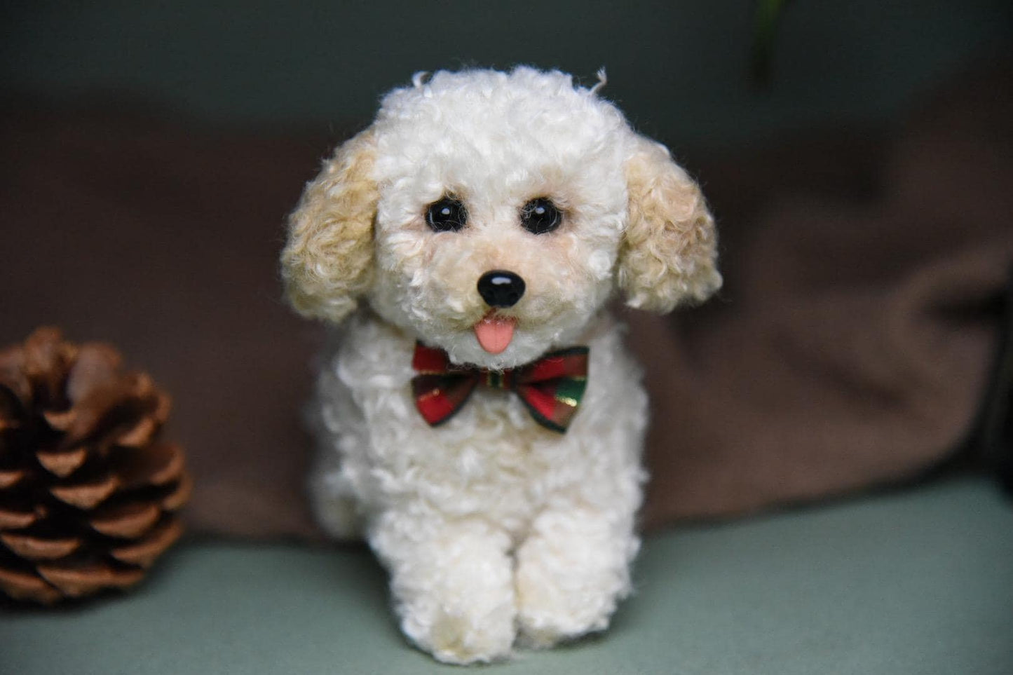 Custom Pet Replica Dog Plush,Photo of pet into custom stuffed animal,Handmade Pipe Cleaner Dollhouse Dog,Personalized Pet Plush Pet Memorial