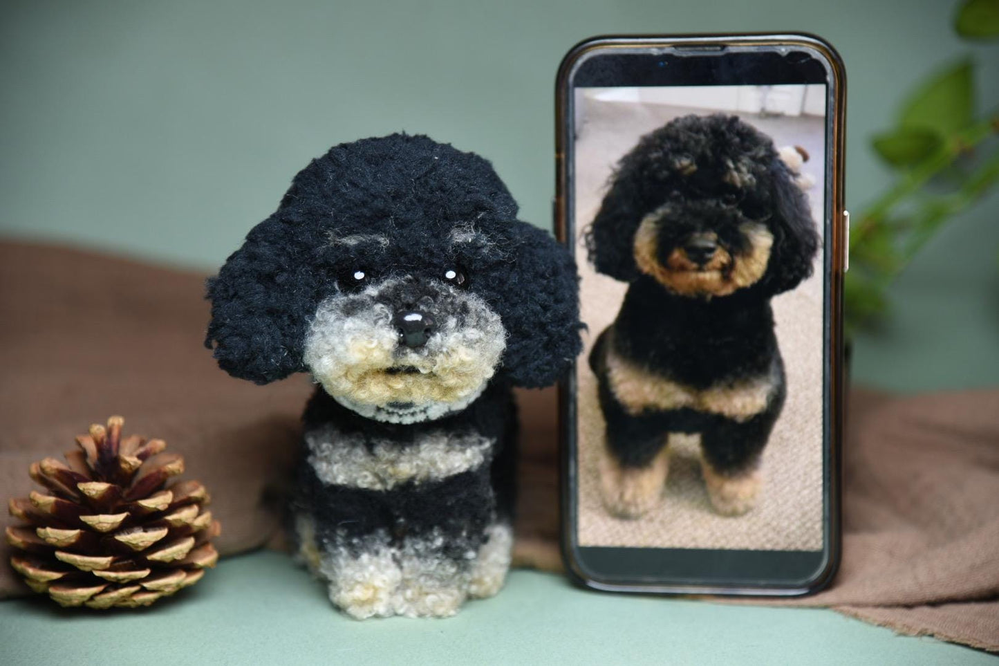 Custom Pet Replica Dog Plush, Photo of pet into custom stuffed animal, Handmade Pipe Cleaner Dollhouse Dog, Personalized Pet Plush Pet Memorial