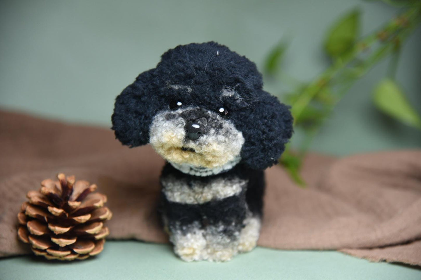 Custom Pet Replica Dog Plush, Photo of pet into custom stuffed animal, Handmade Pipe Cleaner Dollhouse Dog, Personalized Pet Plush Pet Memorial
