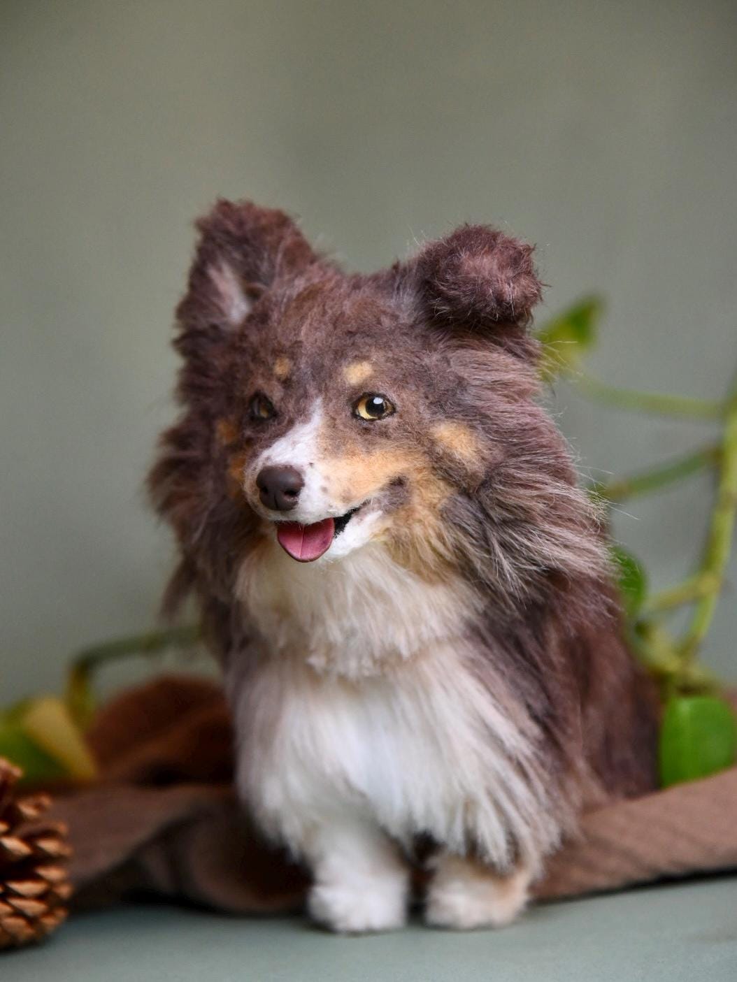 Custom Pet Replica Dog Plush,Photo of pet into custom stuffed animal,Handmade Pipe Cleaner Dollhouse Dog,Personalized Pet Plush Pet Memorial