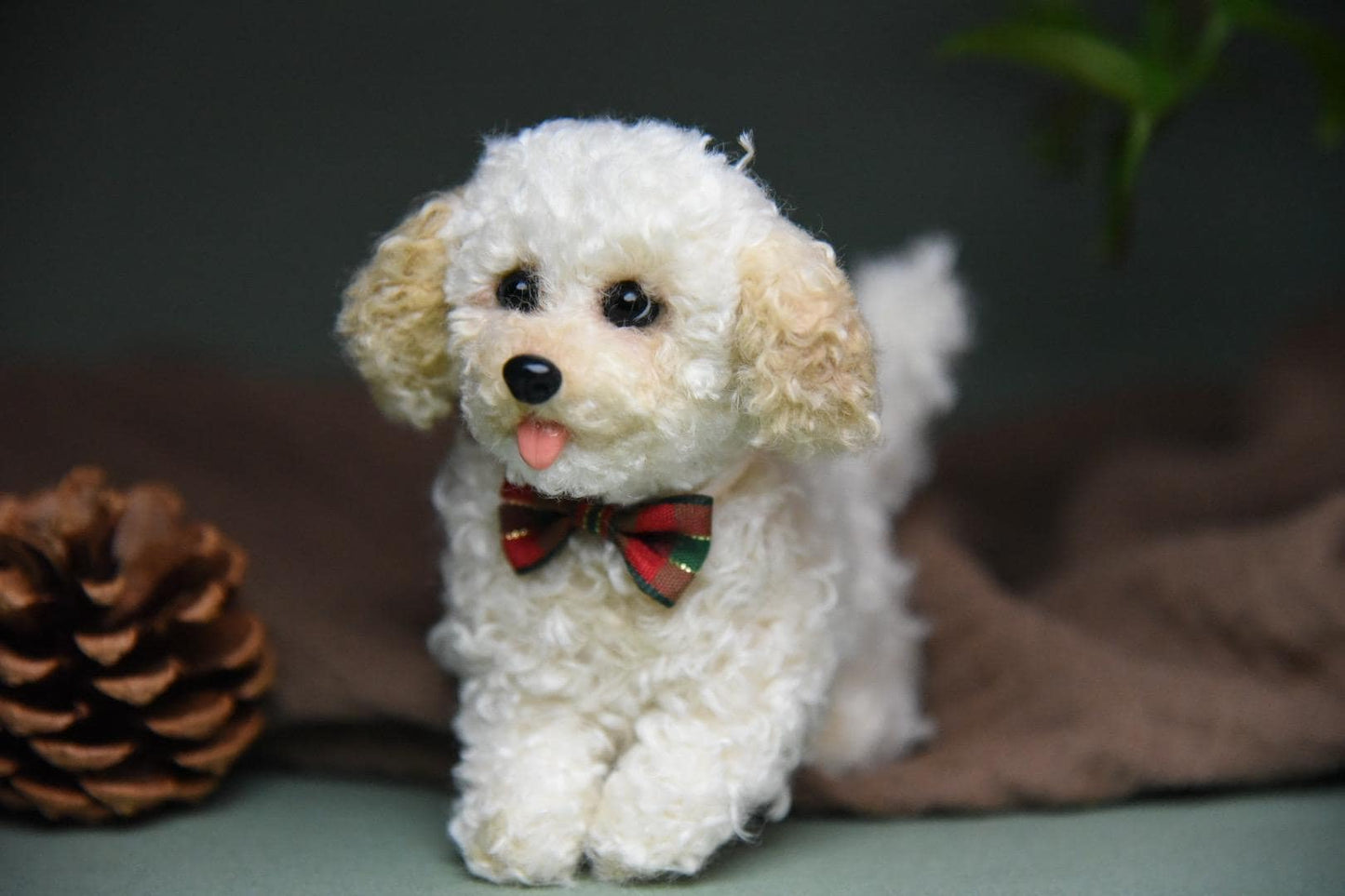 Custom Pet Replica Dog Plush,Photo of pet into custom stuffed animal,Handmade Pipe Cleaner Dollhouse Dog,Personalized Pet Plush Pet Memorial