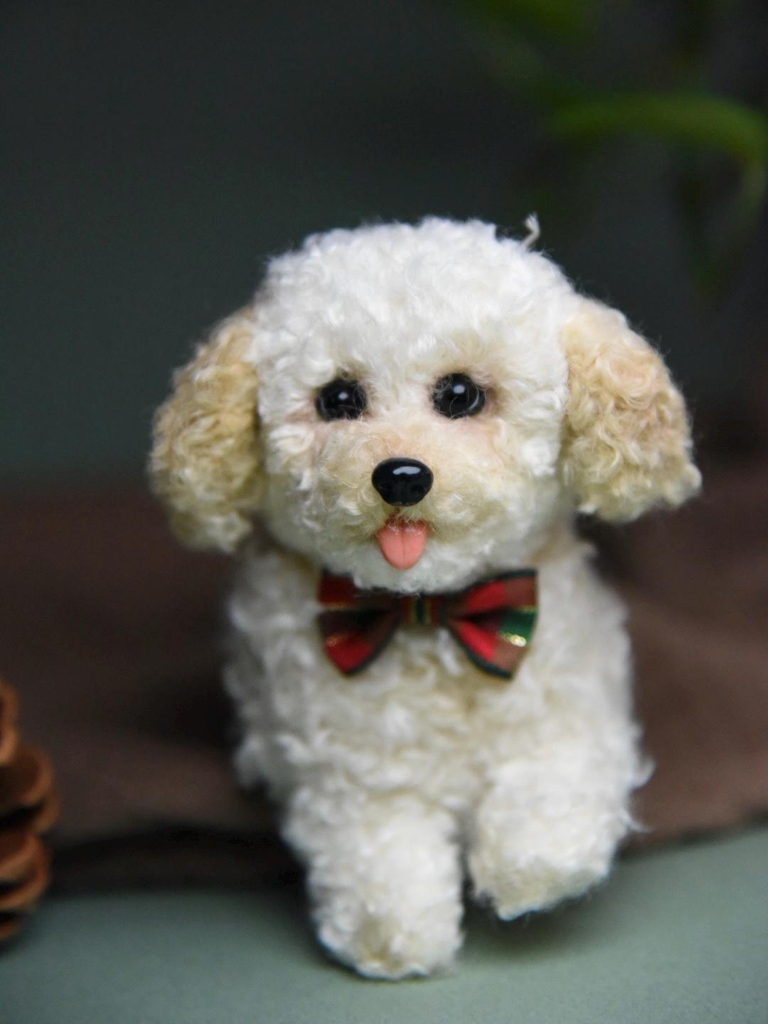 Custom Pet Replica Dog Plush,Photo of pet into custom stuffed animal,Handmade Pipe Cleaner Dollhouse Dog,Personalized Pet Plush Pet Memorial