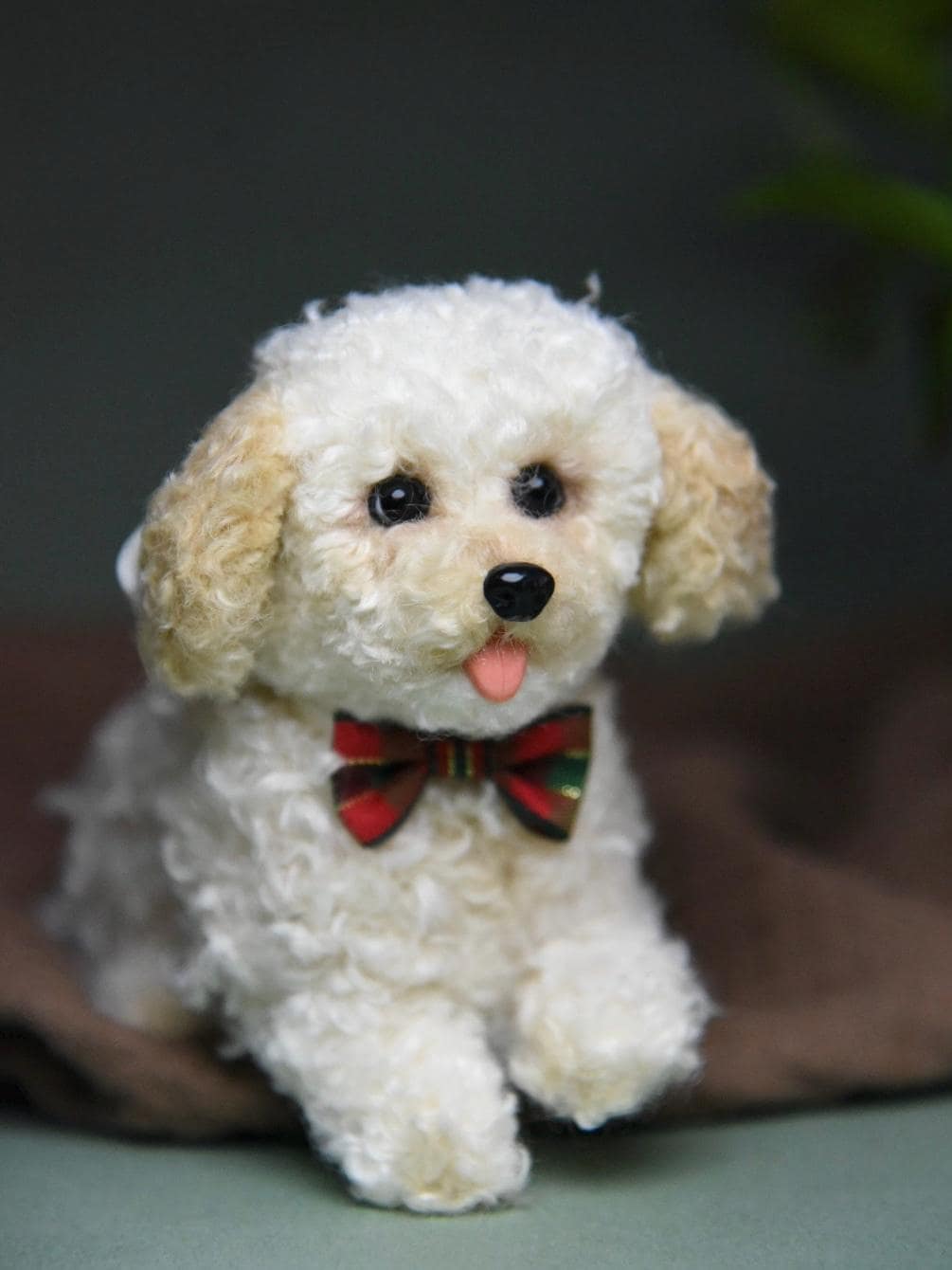 Custom Pet Replica Dog Plush,Photo of pet into custom stuffed animal,Handmade Pipe Cleaner Dollhouse Dog,Personalized Pet Plush Pet Memorial