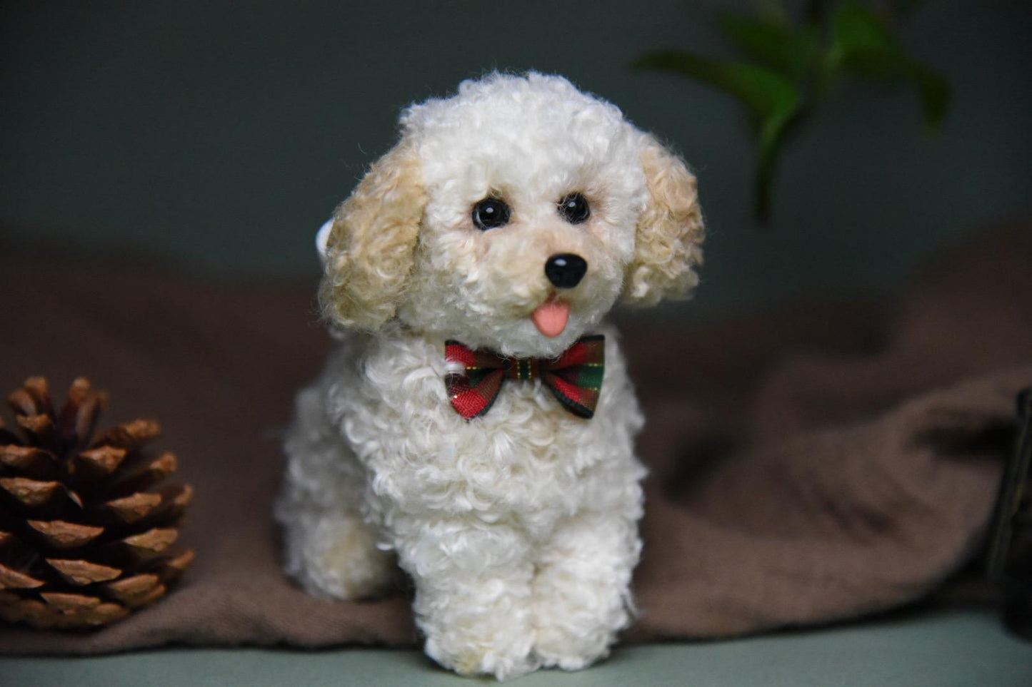 Custom Pet Replica Dog Plush,Photo of pet into custom stuffed animal,Handmade Pipe Cleaner Dollhouse Dog,Personalized Pet Plush Pet Memorial