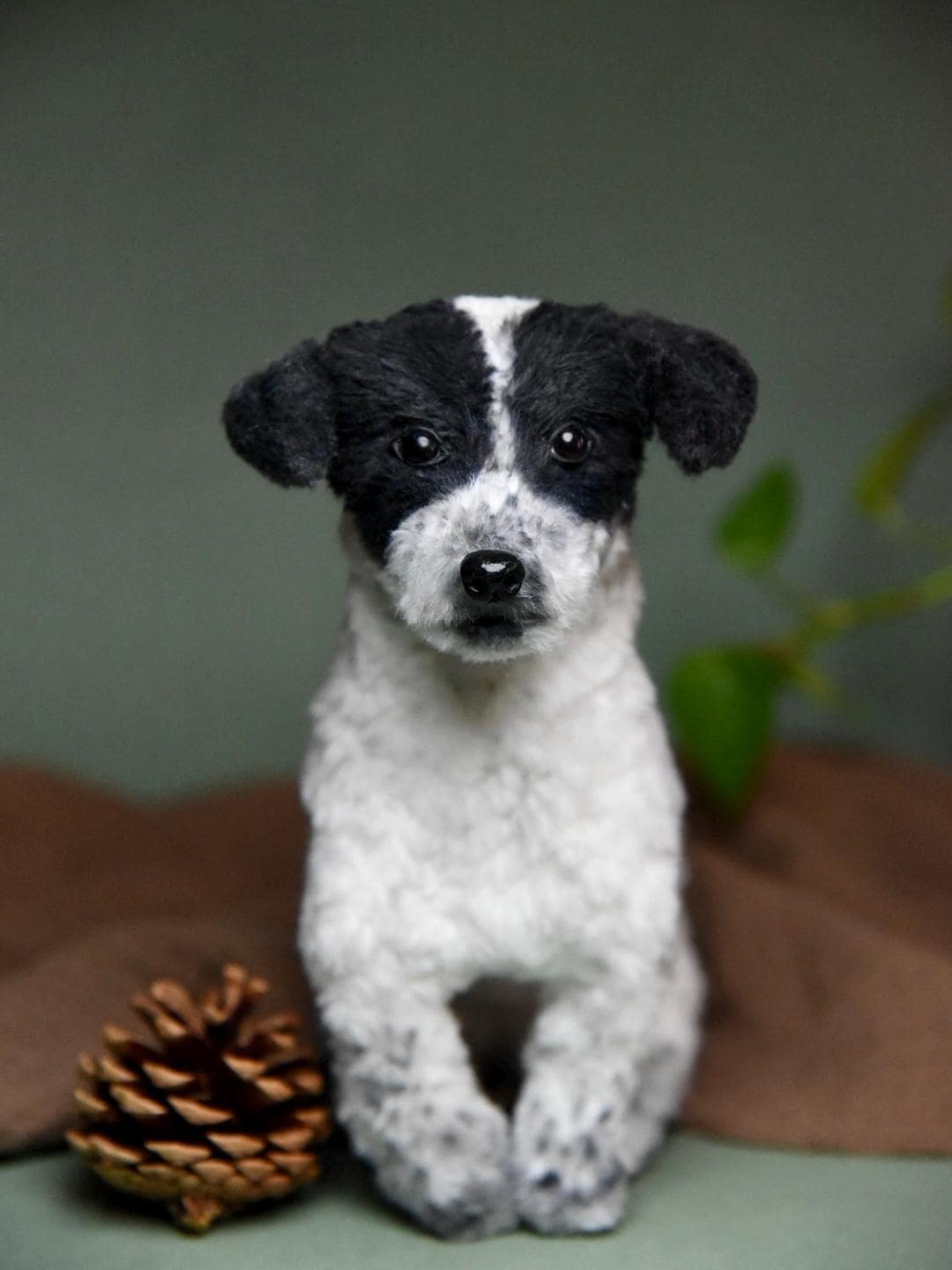 Custom Pet Replica Dog Plush,Photo of pet into custom stuffed animal,Handmade Pipe Cleaner Dollhouse Dog,Personalized Pet Plush Pet Memorial