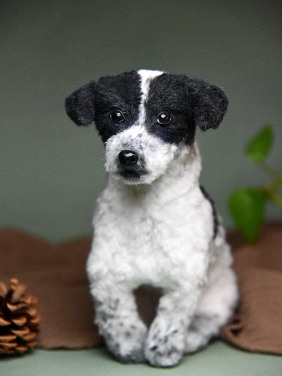 Custom Pet Replica Dog Plush,Photo of pet into custom stuffed animal,Handmade Pipe Cleaner Dollhouse Dog,Personalized Pet Plush Pet Memorial