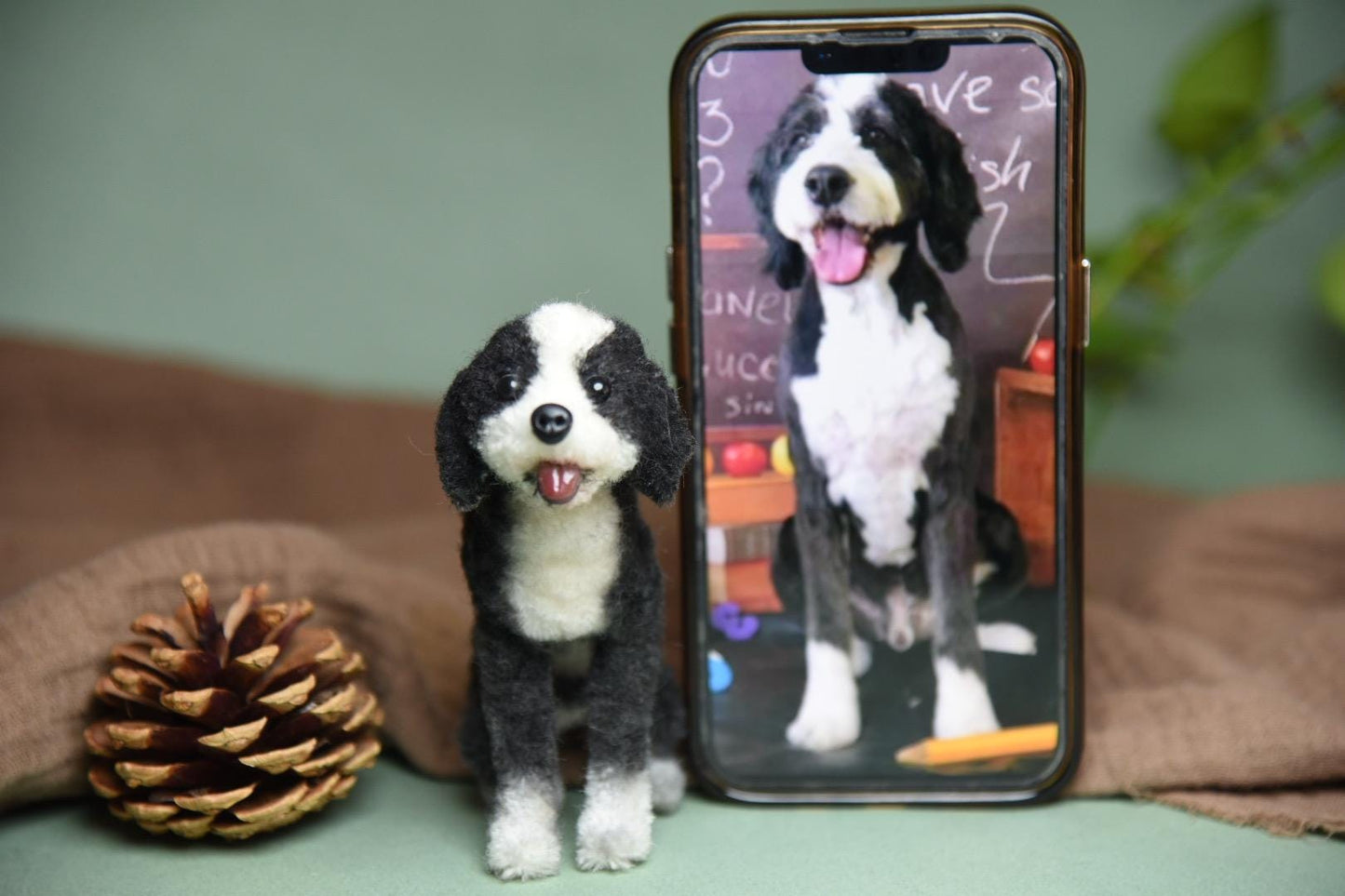 Custom Pet Replica Dog Plush, Photo of pet into custom stuffed animal, Handmade Pipe Cleaner Dollhouse Dog, Personalized Pet Plush Pet Memorial