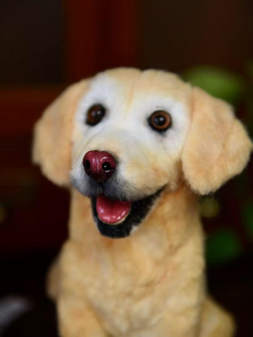 Custom Pet Replica, Labrador, Photo of pet into custom stuffed animal, Handmade Pipe Cleaner Dog, Personalized Pet Plush, pet Memorial