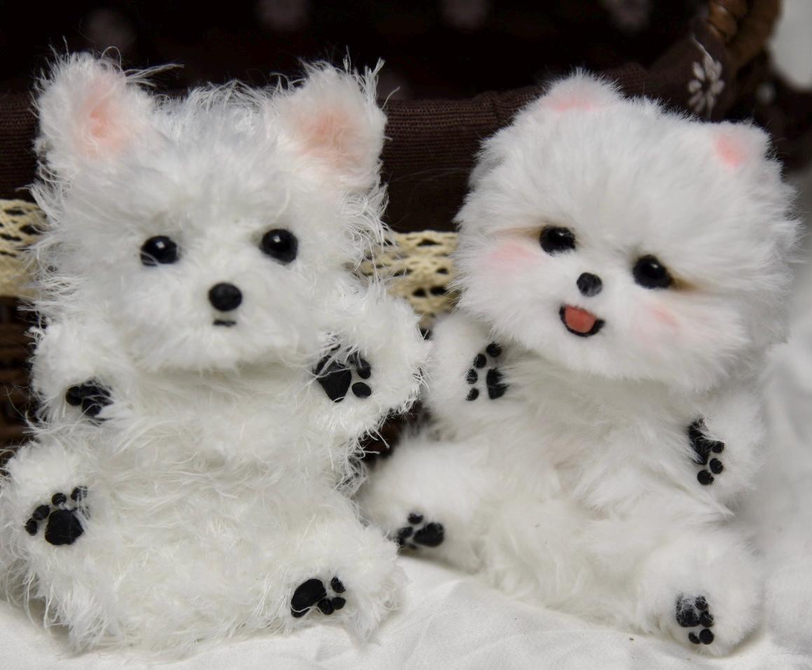 Pomeranian Plush Toy,chihuahua, Yorkshire Terrier Toy,Emotional Support, Dog Miniature, Dog Keychain,Realistic Pet Plush