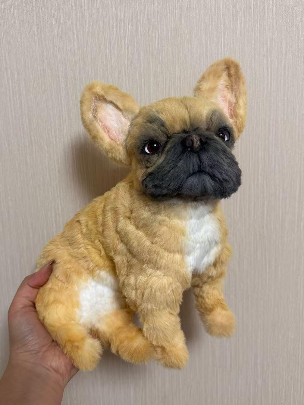 Réplica de perro de peluche personalizada, foto de mascota convertida en peluche personalizado, perro de casa de muñecas hecho a mano con limpiapipas, peluche personalizado para mascota conmemorativo - 12