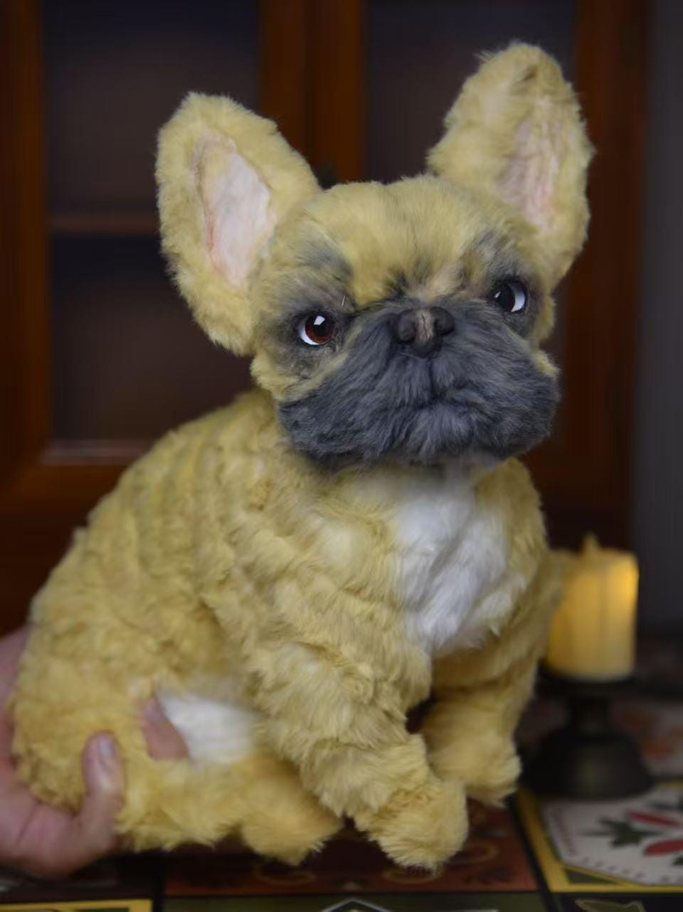 Réplica de perro de peluche personalizada, foto de mascota convertida en peluche personalizado, perro de casa de muñecas hecho a mano con limpiapipas, peluche personalizado para mascota conmemorativo - 12