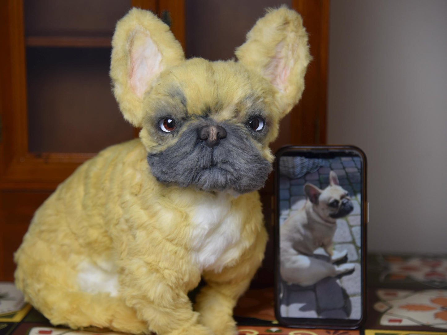 Réplica de perro de peluche personalizada, foto de mascota convertida en peluche personalizado, perro de casa de muñecas hecho a mano con limpiapipas, peluche personalizado para mascota conmemorativo - 12