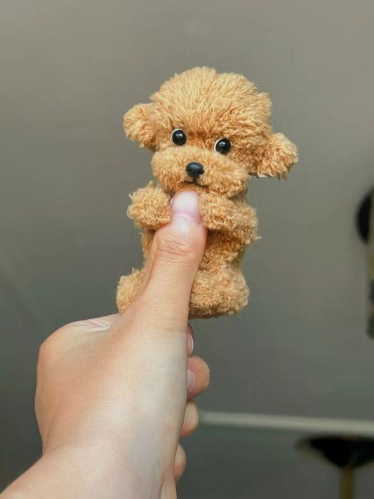 Custom Fuzzyheaded Dog Toy,Miniature Family Dogs,Dollhouse Miniature Pets,Miniature Furry Pets, Posable Collectible Doll Fun,Miniature Dogs