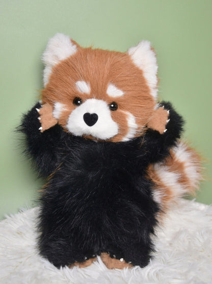 Realistic Stuffed Red Panda Toy, OOAK Handmade Weighted Plush Collectible Teddy Bear, Emotional Support,Cuddly Companion, Christmas Gifts