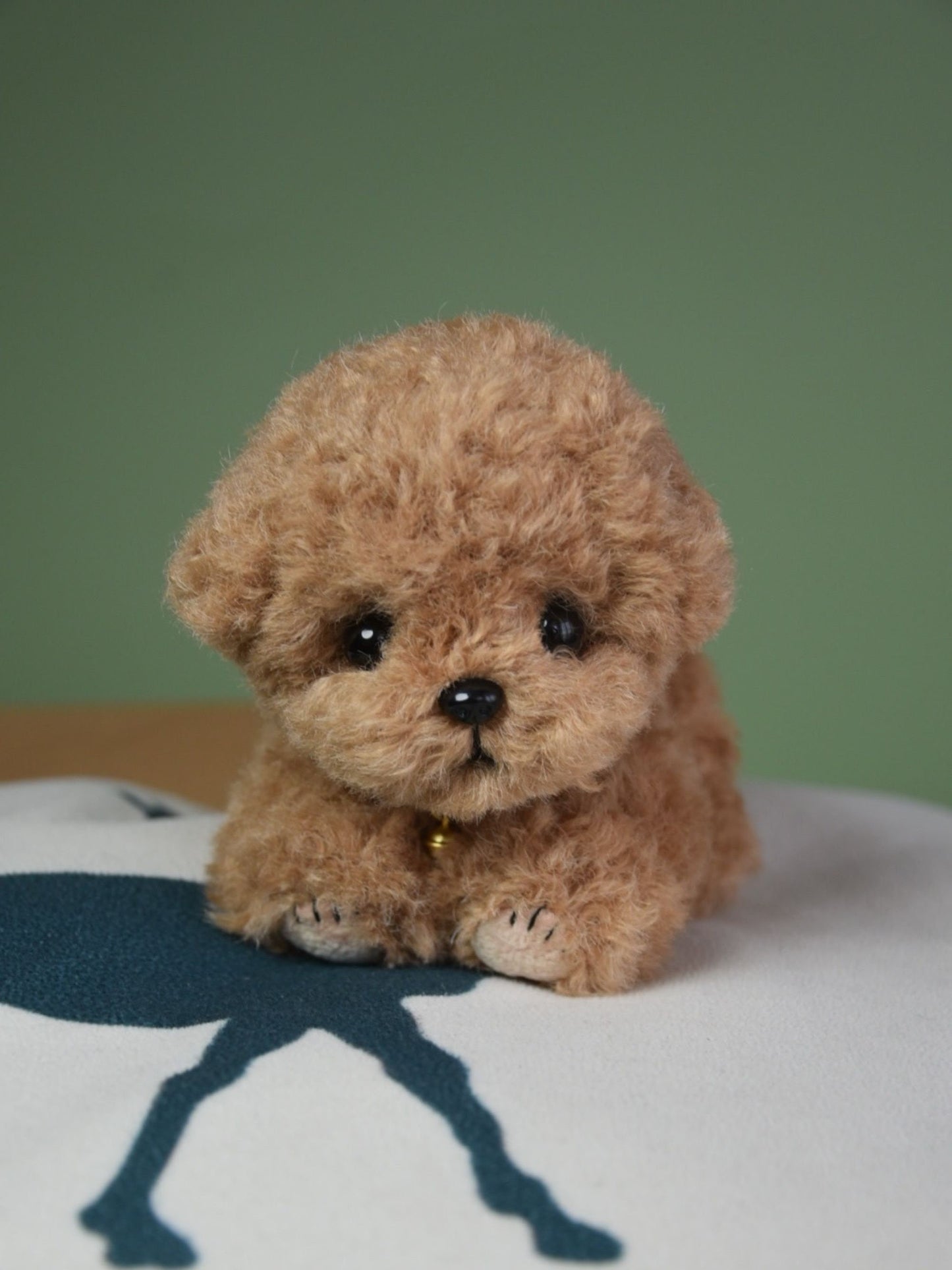 Chocolate Brownie Poodle Toy,Custom Pet Plush, Handmade Stuffed Poodle Doll, Realistic Plush Dog, Posable Collectible Doll Fun for All Ages