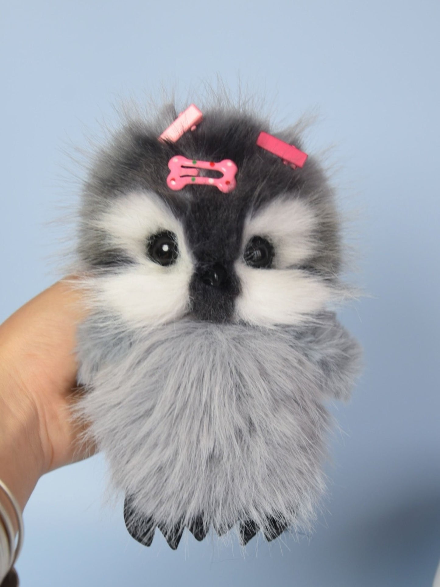 DIY Penguin Plush Kit with Video Tutorial,Stuffed Animal All-In-One Sewing Kit,Easy-to-Follow,Doll Making Pattern Material Kit Sewing Gift