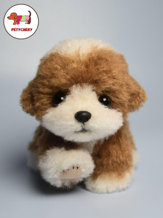 Peluche de donut de caniche hecho a mano: un regalo único, suave y personalizado para amantes de las mascotas, niños y coleccionistas.