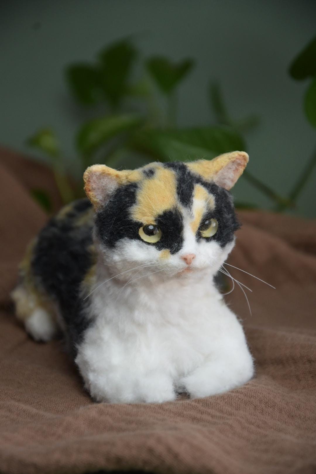Réplica de gato de peluche personalizada, foto de mascota convertida en peluche personalizado, gato de casa de muñecas hecho a mano con limpiapipas, peluche personalizado para mascota conmemorativo - 3