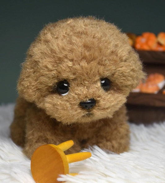 Custom Your Own Poodle Toy, Handmade Stuffed Poodle Doll, Realistic Plush Dog, Posable Collectible Doll Fun for All Ages-1