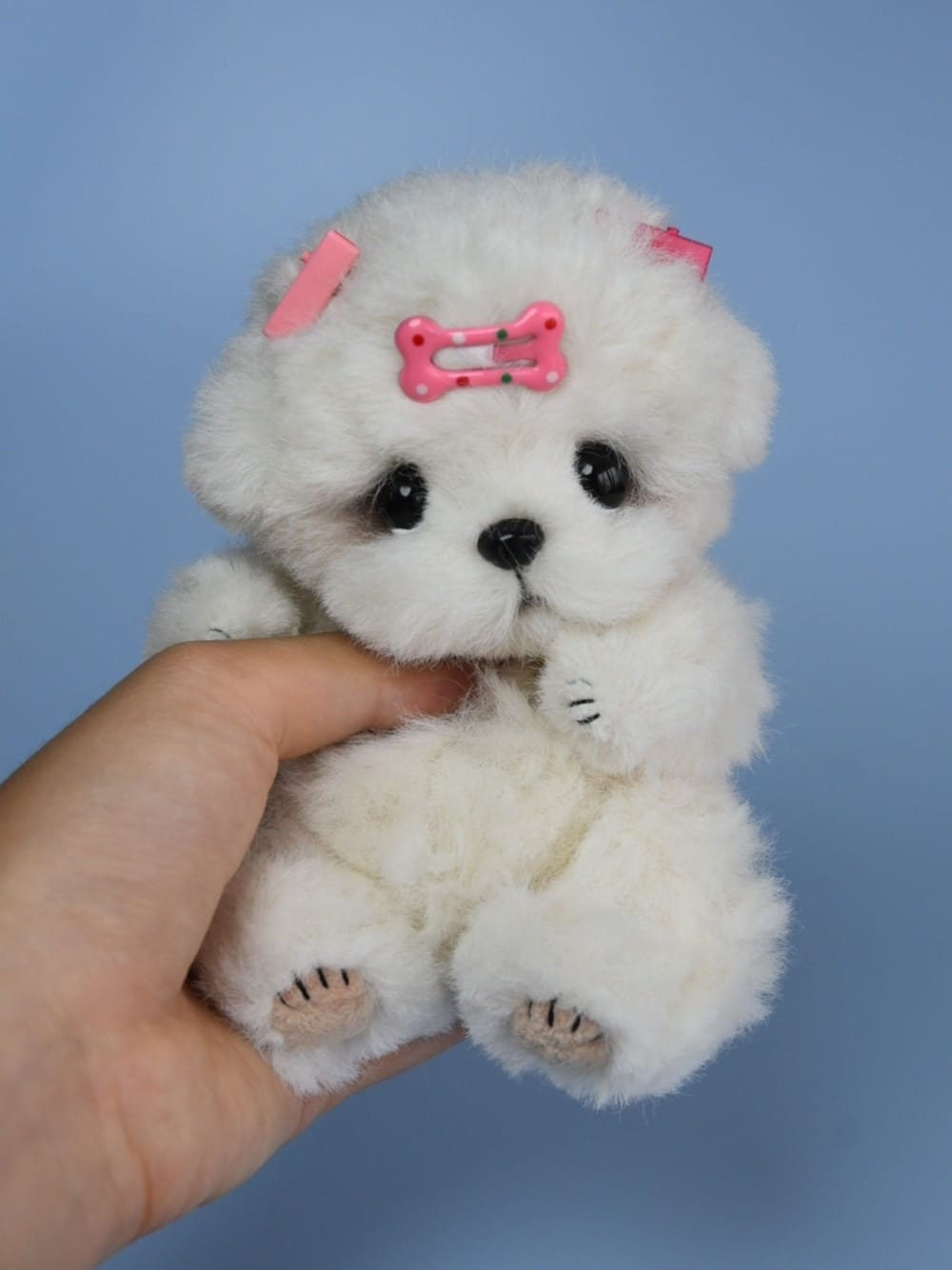 Custom Your Own Poodle Toy,Handmade Stuffed Poodle Doll,New Born Poodle,Jointed,Realistic Plush DogPosable Collectible Doll Fun for All Ages