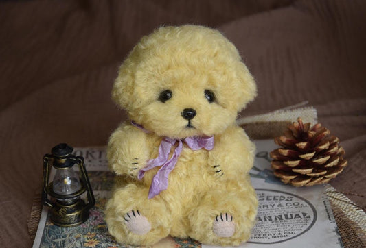 Réplica de caniche de juguete Custom Arts: perro de peluche realista hecho a mano, regalo conmemorativo personalizado para mascotas, recuerdo único para los amantes de los caniches.
