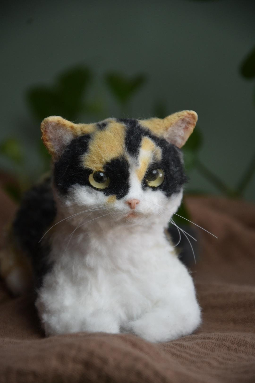 Réplica de gato de peluche personalizada, foto de mascota convertida en peluche personalizado, gato de casa de muñecas hecho a mano con limpiapipas, peluche personalizado para mascota conmemorativo - 3