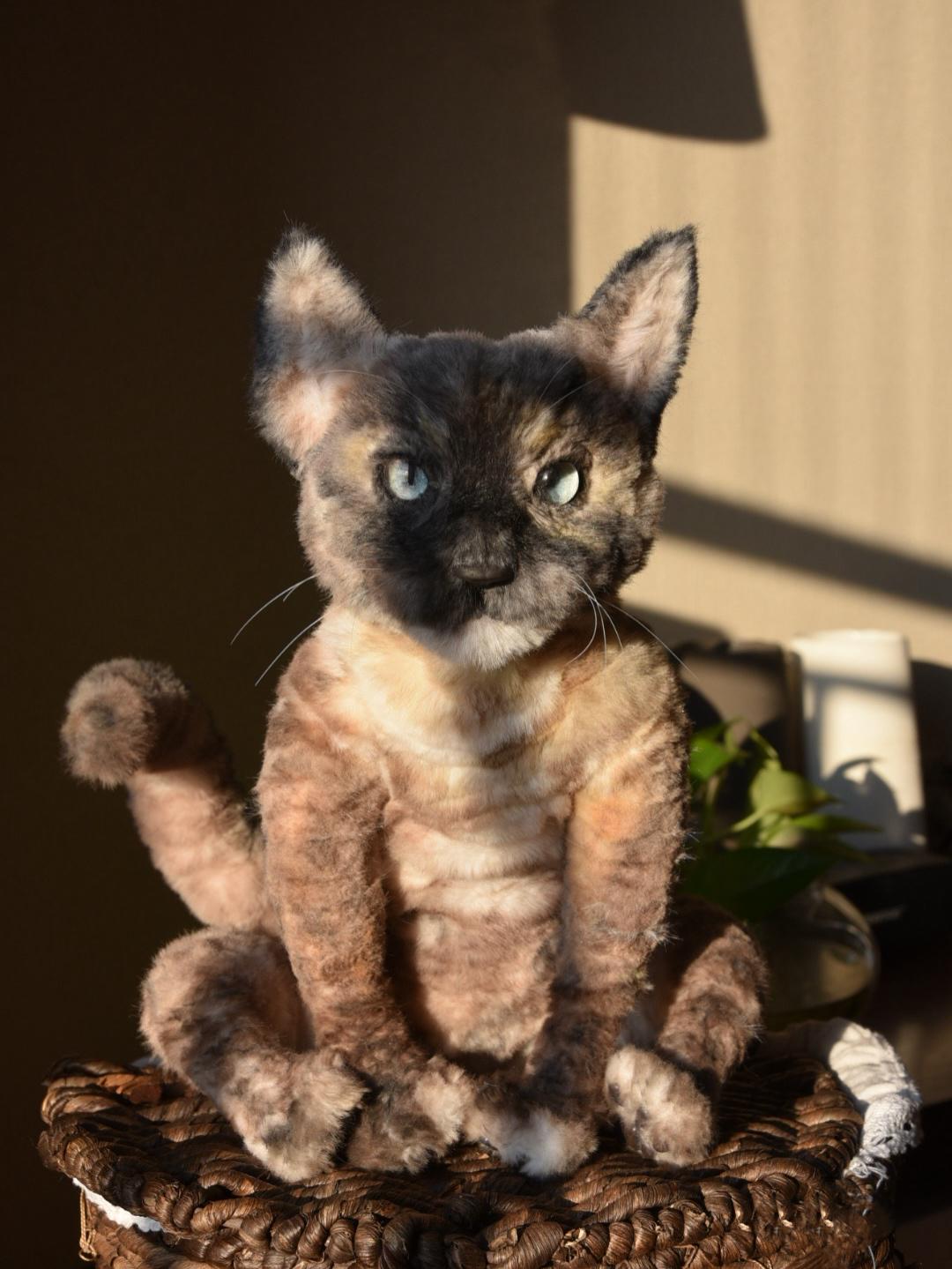 Réplica de mascota a tamaño real personalizada, peluche de gato personalizado, foto de mascota convertida en peluche personalizado, gato de casa de muñecas hecho a mano con limpiador de pipas, monumento conmemorativo para mascotas