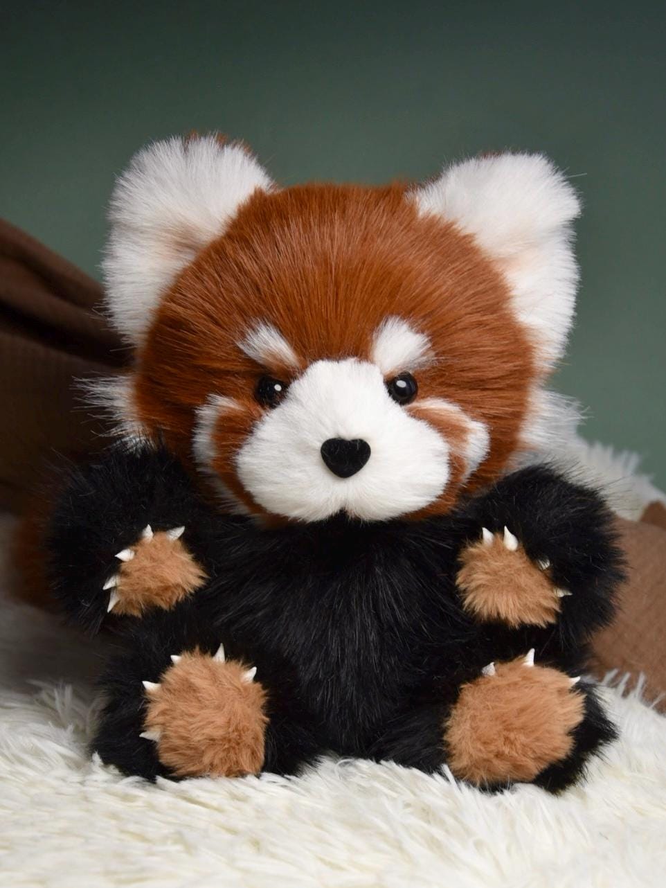 Realistic Red Panda Plush Toy, Handmade OOAK Stuffed Animal, Custom Red Panda Gift | Collectible Wildlife Plush, red panda plush, pet plush