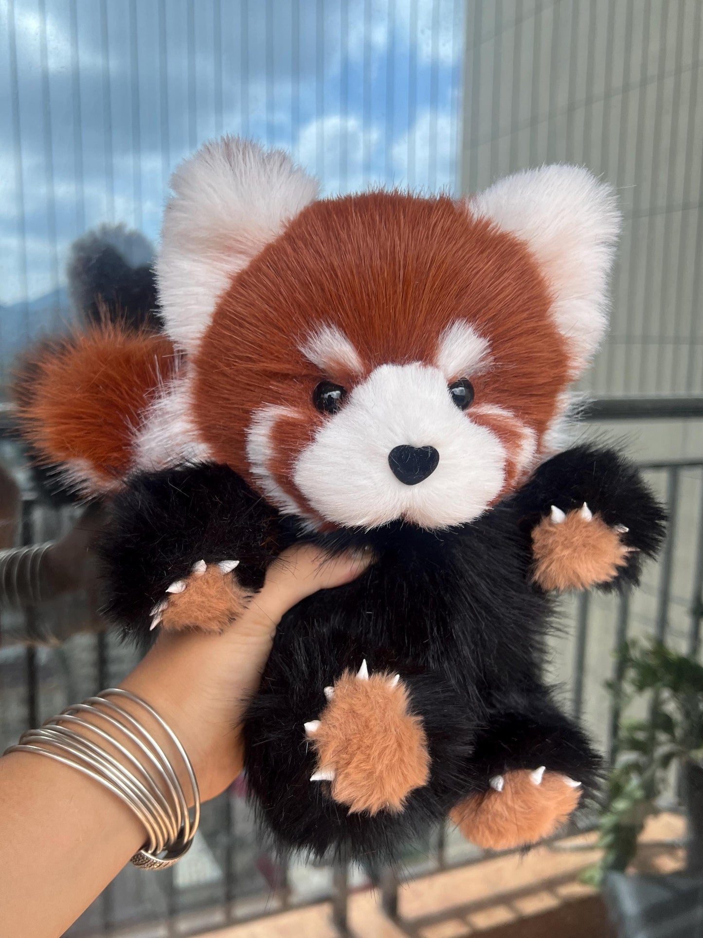 Realistic Red Panda Plush Toy, Handmade OOAK Stuffed Animal, Custom Red Panda Gift | Collectible Wildlife Plush, red panda plush, pet plush