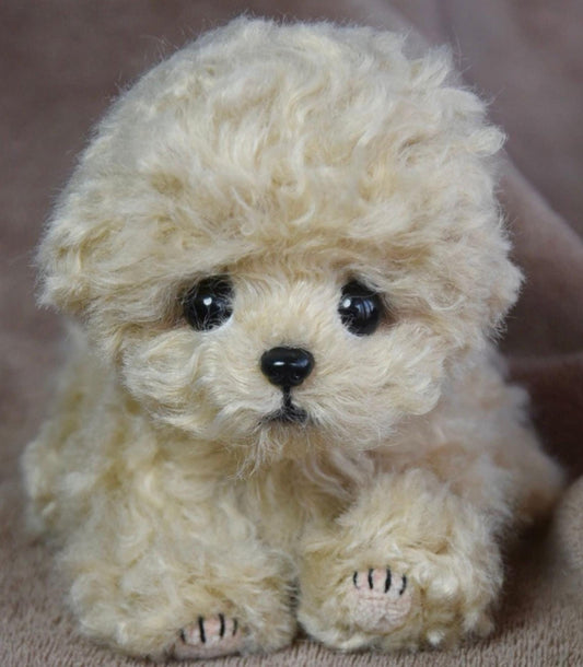 Personaliza tu propio juguete de caniche, siempre contigo, muñeca de perro realista hecha a mano, articulada y articulada, peluche único para mascota, regalo personalizado para ella, divertido