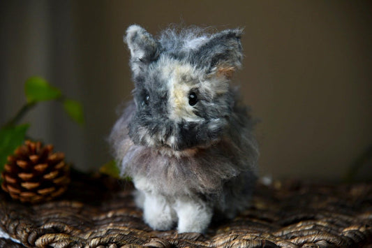 Custom Pet Replica, rabbit plush, Photo of pet into custom stuffed animal, Handmade Pipe Cleaner Dollhouse Dog , Personalized Pet Plush