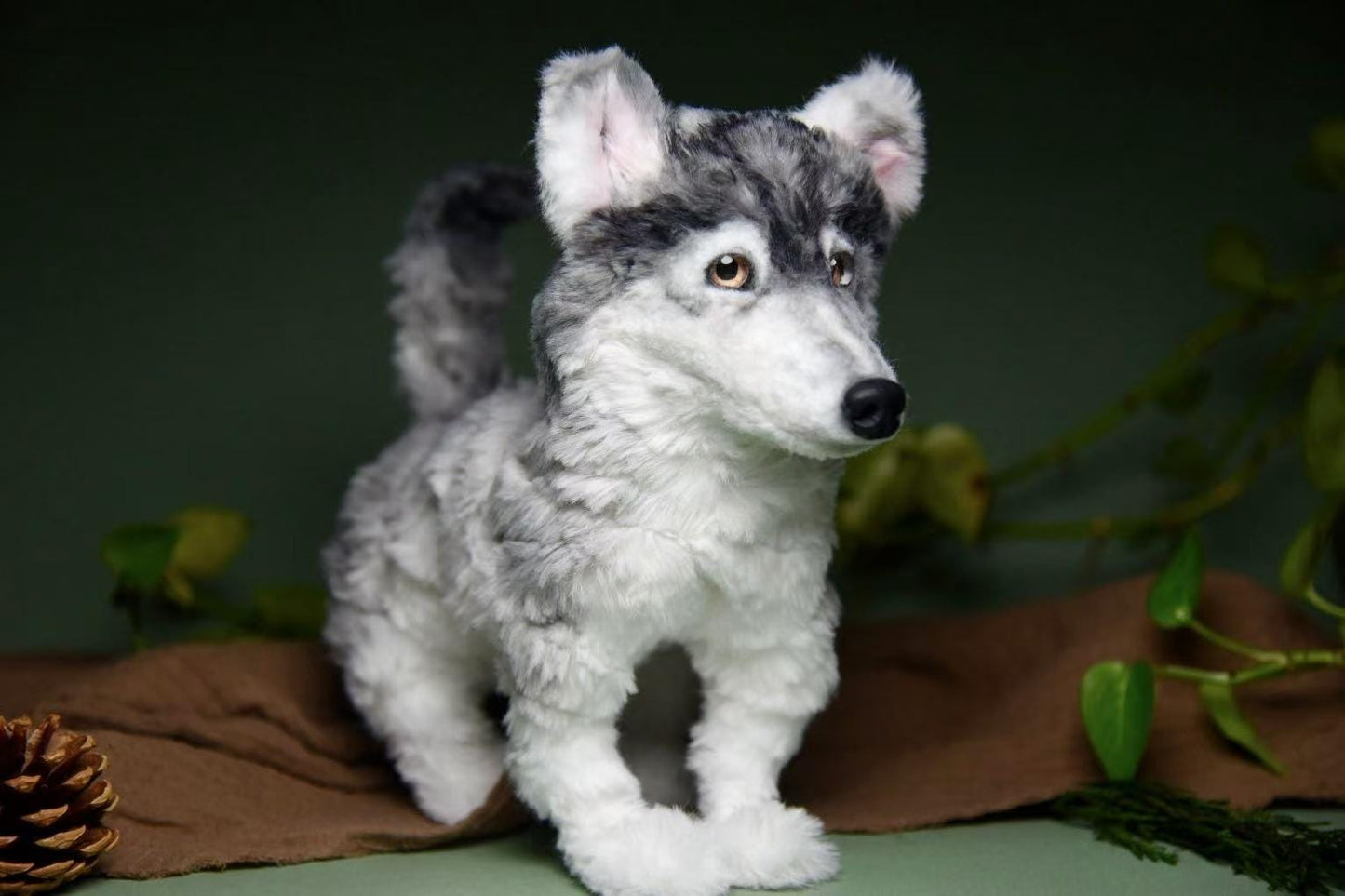 Custom Pet Replica Dog Plush,Photo of pet into custom stuffed animal,Handmade Pipe Cleaner Dollhouse Dog,Personalized Pet Plush Pet Memorial-35