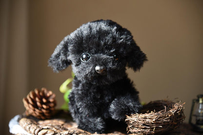 Custom Pet Replica Dog Plush,Photo of pet into custom stuffed animal,Handmade Pipe Cleaner Dollhouse Dog,Personalized Pet Plush Pet Memorial-48