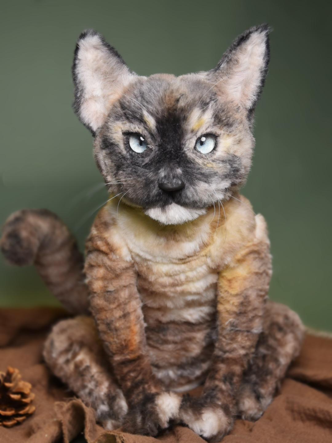 Réplica de mascota a tamaño real personalizada, peluche de gato personalizado, foto de mascota convertida en peluche personalizado, gato de casa de muñecas hecho a mano con limpiador de pipas, monumento conmemorativo para mascotas