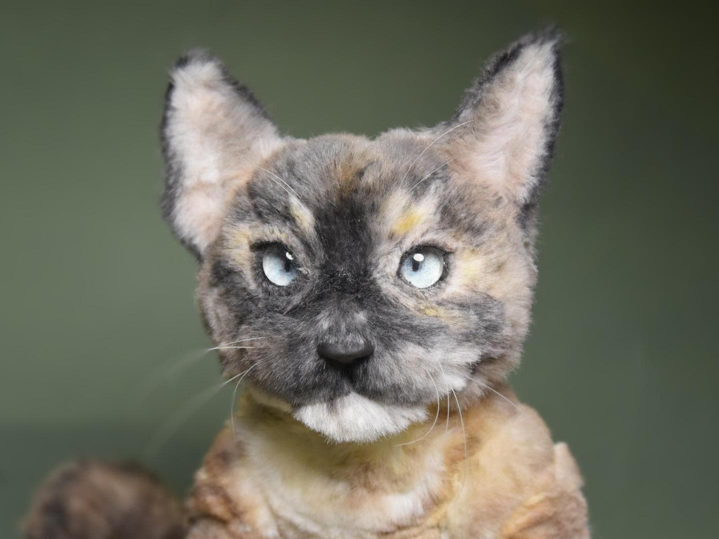 Réplica de mascota a tamaño real personalizada, peluche de gato personalizado, foto de mascota convertida en peluche personalizado, gato de casa de muñecas hecho a mano con limpiador de pipas, monumento conmemorativo para mascotas