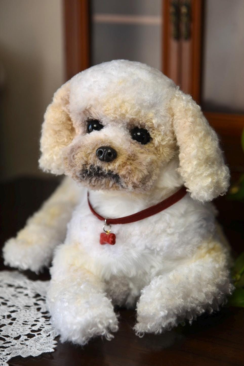 Réplica de perro de peluche personalizada, foto de mascota convertida en peluche personalizado, perro de casa de muñecas hecho a mano con limpiapipas, peluche personalizado para mascota conmemorativo - 28