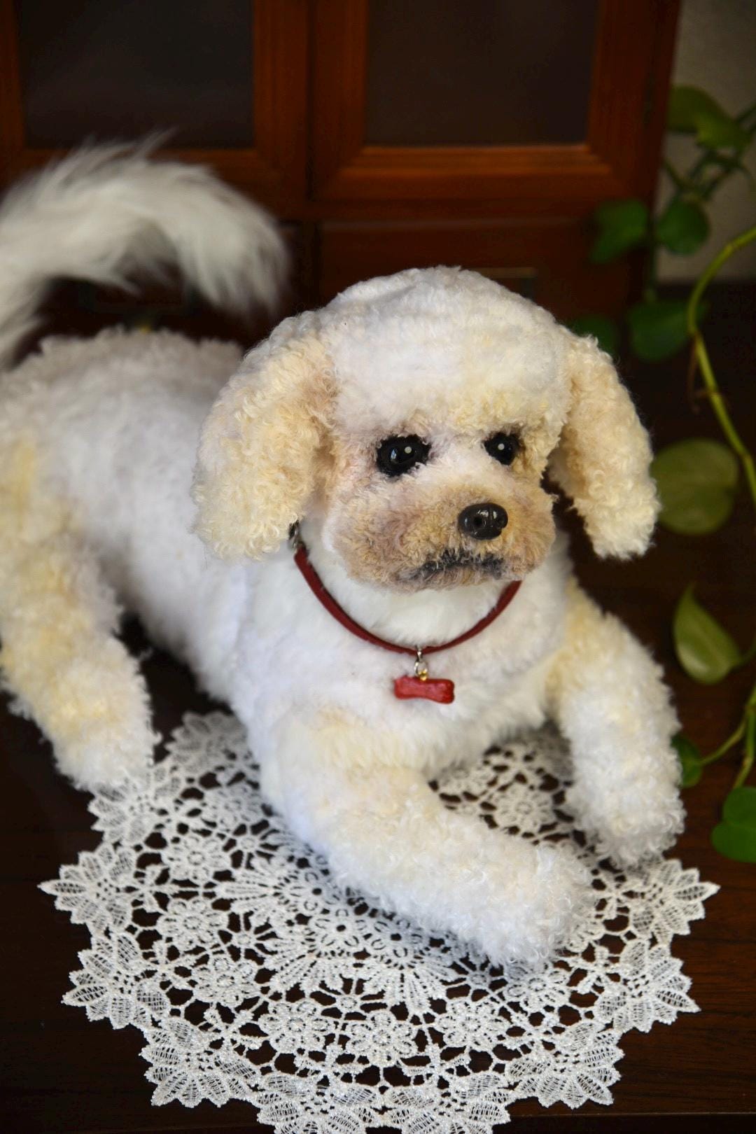 Réplica de perro de peluche personalizada, foto de mascota convertida en peluche personalizado, perro de casa de muñecas hecho a mano con limpiapipas, peluche personalizado para mascota conmemorativo - 28