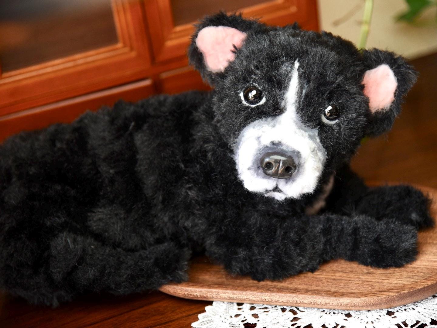 Réplica de perro de peluche personalizada, foto de mascota convertida en peluche personalizado, perro de casa de muñecas hecho a mano con limpiapipas, peluche personalizado para mascota conmemorativo - 27