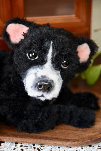 Custom Pet Replica Dog Plush,Photo of pet into custom stuffed animal,Handmade Pipe Cleaner Dollhouse Dog,Personalized Pet Plush Pet Memorial